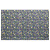 Gele en Paarse Floral Fabric Stof (Yard (91,4 cm))