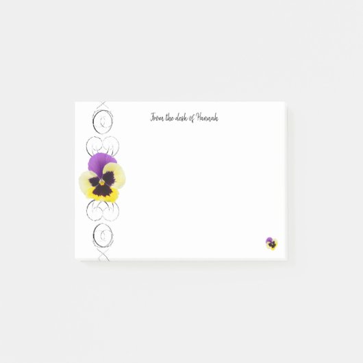 Gele en Paarse gepersonaliseerde notities Post-it® Notes (Voorkant)