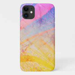 Gele en Paarse golven Case-Mate iPhone Case