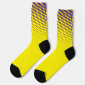 Gele en Paarse gradiëntvergrendelingen Sokken (Links)