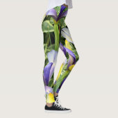 Gele en paarse irissen leggings (Rechts)