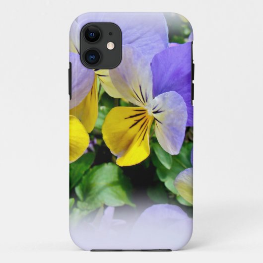 Gele en Paarse Pansies Case-Mate iPhone Case (Achterkant)