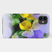Gele en Paarse Pansies Case-Mate iPhone Case (Achterkant (horizontaal))