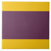 Gele en Paarse ripes Tegeltje (Voorkant)