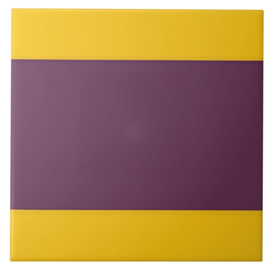 Gele en Paarse ripes Tegeltje (Voorkant)