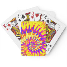 Gele en Paarse spiraalkleurige kleurenkaarten