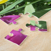 Gele en Paarse Tulip Flowers Legpuzzel (Zijkant)