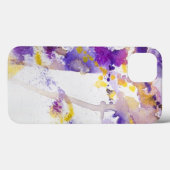 gele en paarse waterverf achtergrond Case-Mate iPhone case (Achterkant (horizontaal))