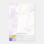 gele en paarse waterverf achtergrond post-it® notes (Voorkant)