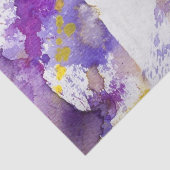 gele en paarse waterverf achtergrond tissuepapier (Detail)