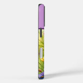 Gele en Paarse Wildflowers Monogrammed Case-Mate iPhone Case (Achterkant / Rechts)