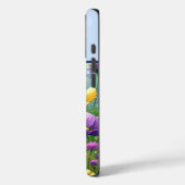 Gele en Paarse Wildflowers Monogrammed Case-Mate iPhone Case (Achterkant / Links)