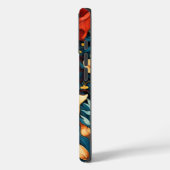 Gele en rode bloemen Botanische Print Case-Mate iPhone Case (Achterkant / Links)