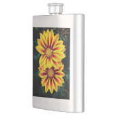 Gele en rode bloemen flacon (Links)