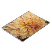 Gele en rode Dahlia bloemen Notitieboek (Linkerzijde)