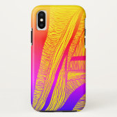Gele en rode golven Case-Mate iPhone case (Achterkant)