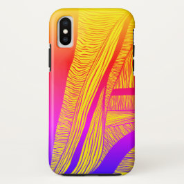 Gele en rode golven Case-Mate iPhone case