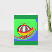 Gele en rode helikopter kaart (Voorkant)