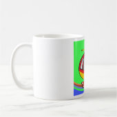 Gele en rode helikopter koffiemok (Links)