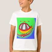 Gele en rode helikopter t-shirt (Voorkant)