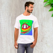 Gele en rode helikopter t-shirt