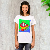 Gele en rode helikopter t-shirt