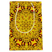 Gele en rode Kaleidoscoop Medium Cadeauzakje (Voorkant)