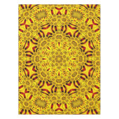 Gele en rode  Kaleidoscoop Tafelkleed (Voorkant)