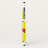 Gele en rode madeliefje bloem en naam bloemenkleur Case-Mate iPhone case (Achterkant/links)