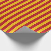  gele en rode strepen, verpakt papier (Hoek)