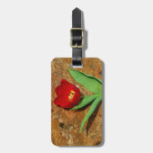 Gele en Rode Tulp Bagagelabel (Voorkant verticaal)