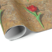 gele en rode tulp cadeaupapier (Rol Hoek)