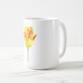 Gele en rode tulp koffiemok (Voorkant rechts)