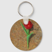 gele en rode tulp sleutelhanger (Voorkant)