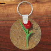 gele en rode tulp sleutelhanger (Voorkant)