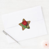 gele en rode tulp ster sticker (Envelop)
