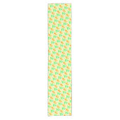 Gele en Rode Tulp Tafel Runner Korte Tafelloper (Voorkant)