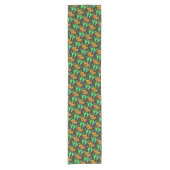 Gele en Rode Tulp Tafel Runner Korte Tafelloper (Voorkant)
