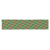 Gele en Rode Tulp Tafel Runner Korte Tafelloper (Horizontaal)