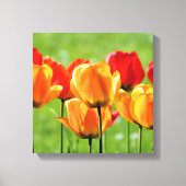 Gele en rode tulpen canvas afdruk (Voorkant)