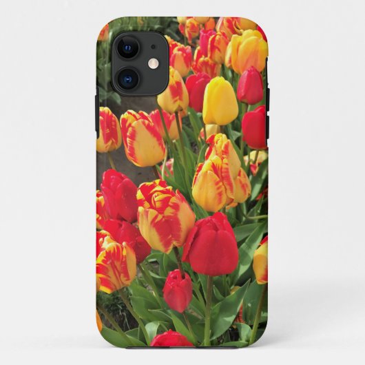 Gele en rode tulpen Case-Mate iPhone case (Achterkant)