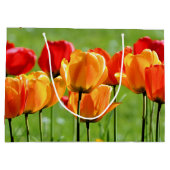 Gele en rode tulpen groot cadeauzakje (Achterkant)