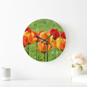 Gele en rode tulpen grote klok (Huis)