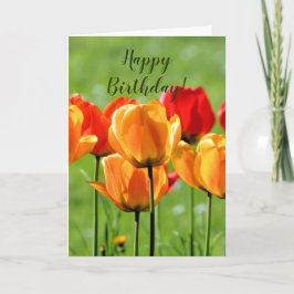 Gele En Rode Tulpen Kaart