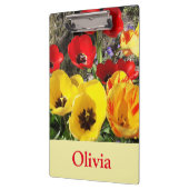 Gele en rode tulpen klembord (Links)