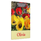 Gele en rode tulpen klembord (Rechts)