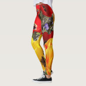 Gele en rode tulpen leggings (Links)