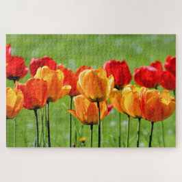 Gele En Rode Tulpen Legpuzzel