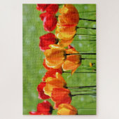 Gele En Rode Tulpen Legpuzzel (Verticaal)