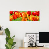 Gele en rode tulpen poster (Thuiskantoor)